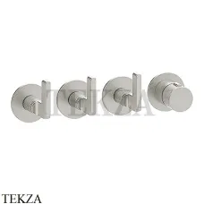 Gessi INCISO SHOWER Термостатический смеситель, 3 потока, внешняя часть 58336-149, Finox Brushed Nickel