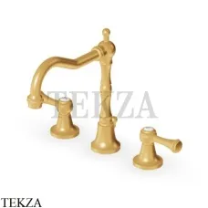 Zucchetti Agora Classic Смеситель для раковины с донным клапаном ZAL405.C41, brushed gold