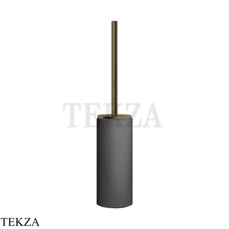 Gessi Ingranaggio-Anello Туалетный ершик напольный, композит черный 63744-713, Antique Brass