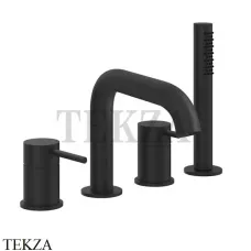 Gessi 316 BATH Смеситель для ванны на 4 отверстия 54037-299, Black XL