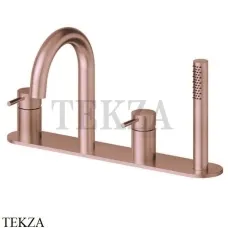 Newform X-Steel 316 Смеситель на борт ванны с гарнитуром 69689XC.59.067, PVD Brushed copper bronze