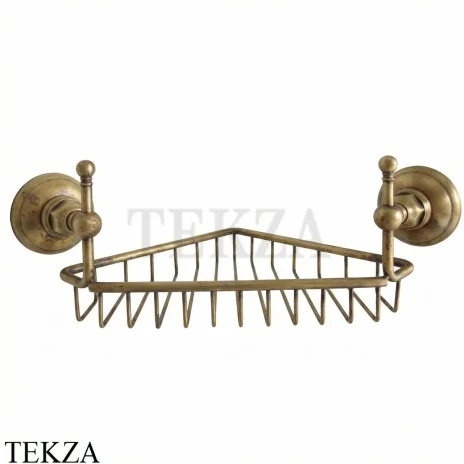 Nicolazzi Classici Полочка-решетка угловая в душевую зону 1495OG, Raw Brass