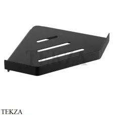 Boheme NEW VENTURO Полка угловая в душевую зону 10318-B, Черный матовый