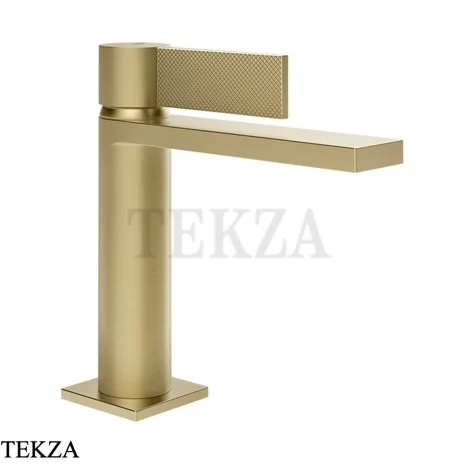 Gessi Inverso Diamantato Смеситель для раковины, с донным клапаном 73651-727, Brass Brushed PVD