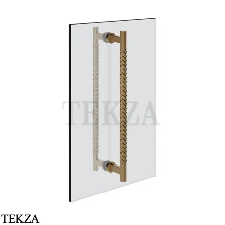 Gessi Pelle Tresse Полотенцедержатель для крепления на стекло, 60 см 78633-791, Deep Bronze Brushed PVD