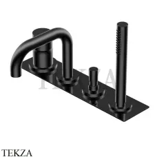 Ritmonio Diametro35 S Смеситель для ванны с гарнитуром PR52EG101 C04, черный матовый