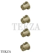 QuadroDesign Source Термостат для душа, 3 потока, внешняя часть, 12 50.00 OC, Light Gold