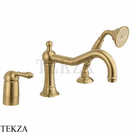 Nicolazzi Cinquanta Смеситель на борт ванны El Capitan, 3449OS75, Brushed brass