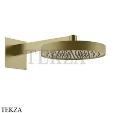 Gessi Inverso Diamantato Верхняя душевая лейка с кронштейном 63468-727, Brass Br. PVD