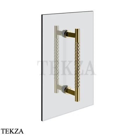 Gessi Pelle Tresse Полотенцедержатель для крепления на стекло, 20 см, 78630-710, Brass PVD