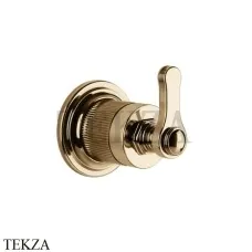 Gessi VENTI20 Вентиль запорный, 1 поток, внешняя часть 65247-735, Warm Bronze PVD