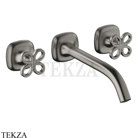 Dornbracht COYA Смеситель для раковины на 3 отв. 241, внешняя часть 36717424-99, Dark Platinum matt
