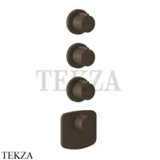 Gessi Ingranaggio-Anello Термостат для душа, 3 потока, внешняя часть 43236-845, Dark Bronze Gessi Ingranaggio-Anello Термостат для душа, 3 потока, внешняя часть 43236-845, Dark Bronze
