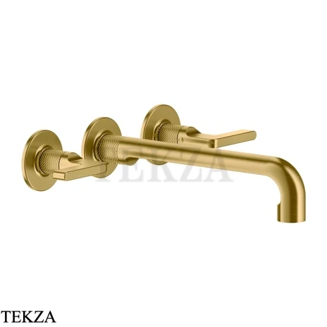 Gessi INCISO Смеситель для раковины излив длинный, внешняя часть 58092-716, Gold Br. PVD