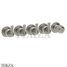Gessi VENTI20 Термостат для душа, 4 потока, внешняя часть 65338-149, Finox Brushed Nickel