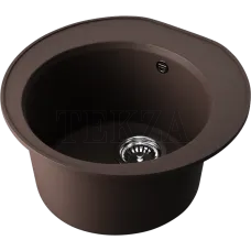 Omoikiri Miya 50-R Кухонная мойка Tetogranit круглая 4993507 темный шоколад