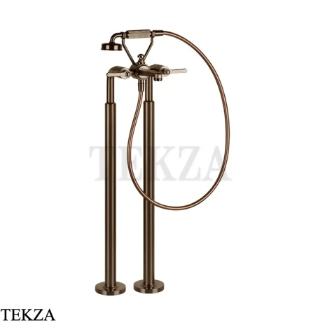 Gessi VENTI20 Смеситель для ванны напольный с гарнитуром 65128-761, Coffee Bronze Br. PVD