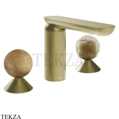 Gessi Perle Смеситель для раковины на 3 отв., без гарнитура 74345-727, шампань Brushed