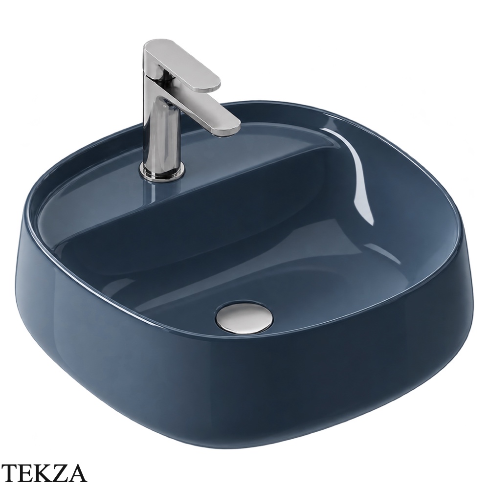 ArtCeram Whisky раковина накладная круглая The.Saniglaze с 1 отверстием WHL001 70 34, Zephyr глянец