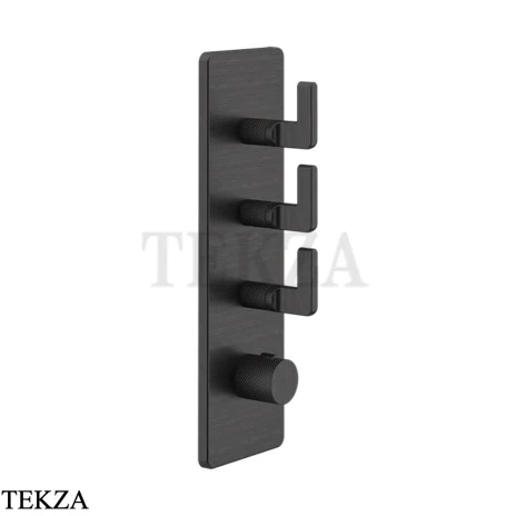 Gessi INCISO WELLNESS Термостат 3 выхода, внешняя часть 58206-187, Aged Bronze