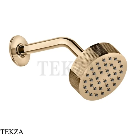 Gessi INCISO SHOWER Верхняя душевая лейка с кронштейном 58189-735, Warm Bronze PVD