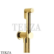 Gessi Гигиенический душ с выводом воды и держателем 14331-246, Gold PVD