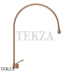 Gessi Goccia Смеситель для раковины высокий, без сливного гарнитура 33603-125, Copper Brushed