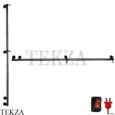 Margaroli Arcobaleno 616 L Полотенцесушитель электрический 165, с крючками, черный матовый