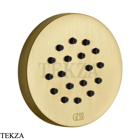 Gessi INCISO SHOWER Боковая форсунка круглая 32971-716, Gold Br. PVD