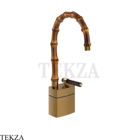 Gessi Jacqueline Смеситель для раковины низкий, без донного клапана 77227-791, бронза Deep