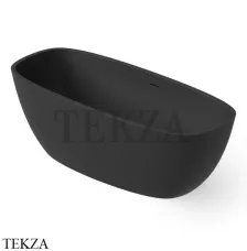 Dea Design Soul Ванна отдельностоящая скругленная 170x72 Solid Surface DD8630 1700 16, Black №16