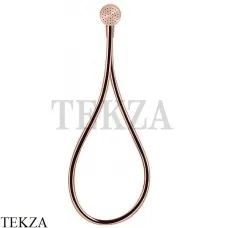 Gessi HI-FI Душевой комплект с магнитной лейкой, шланг из хромолюкс 63099-708, Copper Brushed