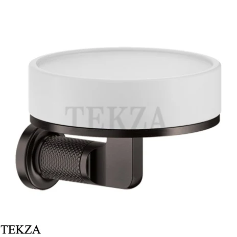 Gessi INCISO accessories Мыльница настенная, композит белый 58501-707, Black Metal Brushed