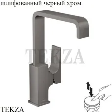Hansgrohe Metropol Смеситель для раковины 230, с донным клапаном Push-Open 32511340, черный хром brushed