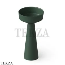 Dea Design Pedestal Basin Раковина напольная Solid Surface DD2018 425 11, Dark Green №11