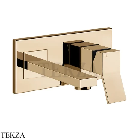 Gessi RETTANGOLO K Смеситель для раковины под размер, внешняя часть 53084-735, Warm Bronze PVD