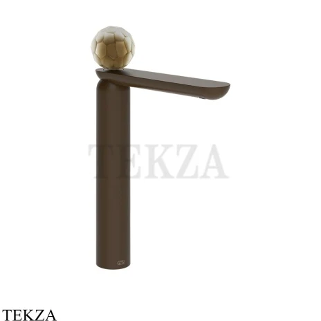 Gessi Perle Смеситель для раковины высокий, без гарнитура 74404-845, бронза Dark Brush