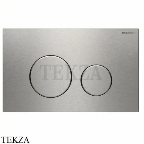 Geberit Sigma40 Клавиша смыва круглая, сталь 115.628.FW.1, нержавеющая сталь матовая
