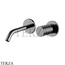 FIMA Carlo Frattini Spillo TECH X Смеситель для раковины, внешняя часть F3051TWX8XCS, Brushed black chrome