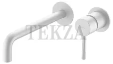 Boheme Uno Смеситель для раковины из стены, комплект с встройкой Uno 465-MW Matt White