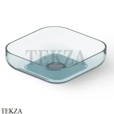 Dea Design Washbasins Раковина настольная 40х40 Glasstech DD9102 400 R11, Dark Blue R11