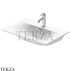 Duravit Viu Раковина встраиваемая сверху для мебели 73 см, с переливом 2344730000, белый глянец