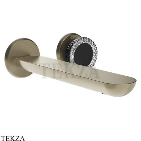 Gessi Perle Смеситель для раковины, внешняя часть 74788-149, нерж. сталь Brush / никель Brushed