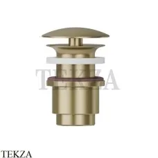 Newform Донный клапан для раковины 25-45 со свободным сливом 227.59.098, PVD Brushed pale gold