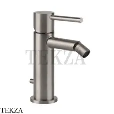 Gessi Emporio Via Tortona Смеситель для биде однорычажный, с донным клапаном 18607-149, Finox Brushed Nickel