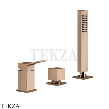 Gessi RETTANGOLO K Смеситель для ванны, без излива 53043-030, Copper PVD