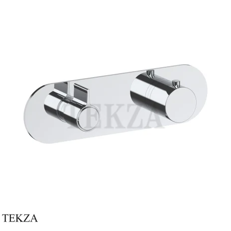 Fantini Flora Термостат для душа, 2 потока, внешняя часть 7602J772B, хром глянец