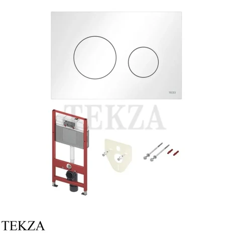 TECE TECEbase Комплект 3.0 c кронштейнами, звукоизоляцией, панелью смыва TECEloop N500920, белый глянец