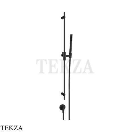 Gessi ANELLO Штанга в комплекте с душевой лейкой и выводом 63482-299, Black XL