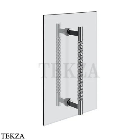 Gessi Pelle Tresse Полотенцедержатель для крепления на стекло, 30 см 78631-031, Хром глянец